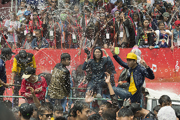 Image showing ASIA MYANMAR MANDALAY THINGYAN WATER FESTIVAL