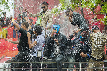 Image showing ASIA MYANMAR MANDALAY THINGYAN WATER FESTIVAL