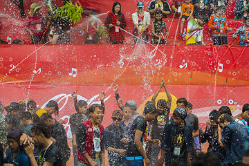 Image showing ASIA MYANMAR MANDALAY THINGYAN WATER FESTIVAL