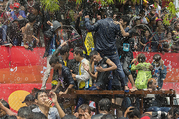 Image showing ASIA MYANMAR MANDALAY THINGYAN WATER FESTIVAL