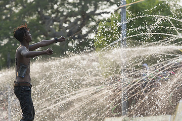 Image showing ASIA MYANMAR MANDALAY THINGYAN WATER FESTIVAL