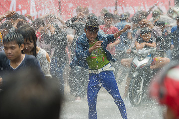 Image showing ASIA MYANMAR MANDALAY THINGYAN WATER FESTIVAL