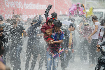 Image showing ASIA MYANMAR MANDALAY THINGYAN WATER FESTIVAL