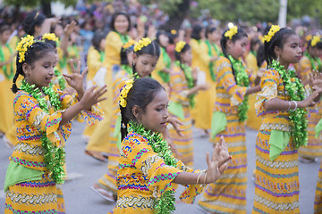 Image showing ASIA MYANMAR MANDALAY THINGYAN WATER FESTIVAL