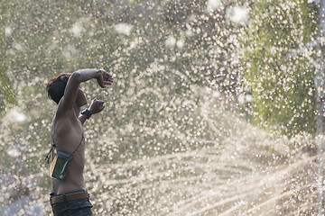 Image showing ASIA MYANMAR MANDALAY THINGYAN WATER FESTIVAL