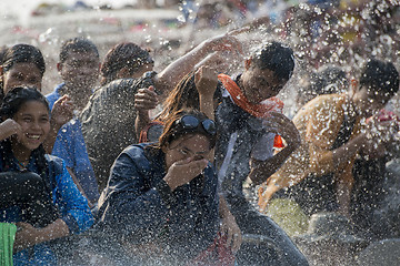 Image showing ASIA MYANMAR MANDALAY THINGYAN WATER FESTIVAL