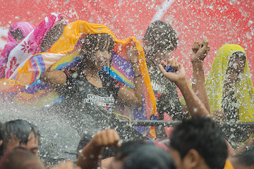 Image showing ASIA MYANMAR MANDALAY THINGYAN WATER FESTIVAL