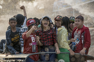 Image showing ASIA MYANMAR MANDALAY THINGYAN WATER FESTIVAL