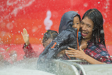 Image showing ASIA MYANMAR MANDALAY THINGYAN WATER FESTIVAL