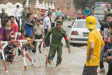 Image showing ASIA MYANMAR MANDALAY THINGYAN WATER FESTIVAL