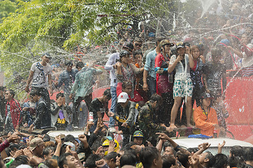 Image showing ASIA MYANMAR MANDALAY THINGYAN WATER FESTIVAL