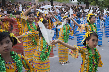 Image showing ASIA MYANMAR MANDALAY THINGYAN WATER FESTIVAL