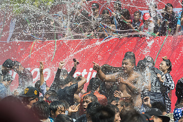 Image showing ASIA MYANMAR MANDALAY THINGYAN WATER FESTIVAL