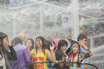 Image showing ASIA MYANMAR MANDALAY THINGYAN WATER FESTIVAL