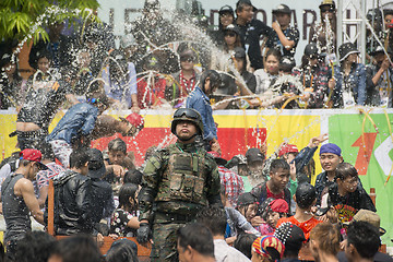 Image showing ASIA MYANMAR MANDALAY THINGYAN WATER FESTIVAL