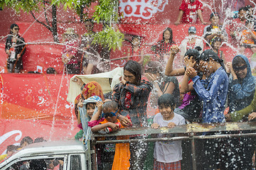 Image showing ASIA MYANMAR MANDALAY THINGYAN WATER FESTIVAL