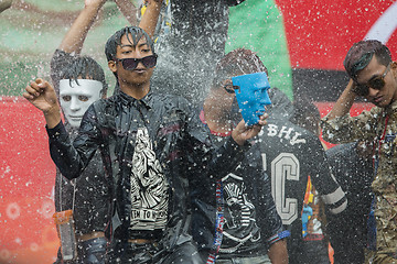 Image showing ASIA MYANMAR MANDALAY THINGYAN WATER FESTIVAL