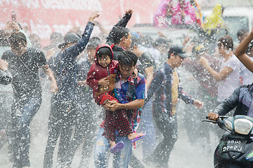 Image showing ASIA MYANMAR MANDALAY THINGYAN WATER FESTIVAL