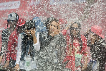 Image showing ASIA MYANMAR MANDALAY THINGYAN WATER FESTIVAL