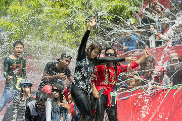 Image showing ASIA MYANMAR MANDALAY THINGYAN WATER FESTIVAL