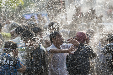 Image showing ASIA MYANMAR MANDALAY THINGYAN WATER FESTIVAL