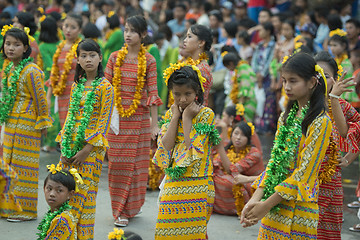 Image showing ASIA MYANMAR MANDALAY THINGYAN WATER FESTIVAL