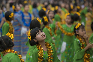 Image showing ASIA MYANMAR MANDALAY THINGYAN WATER FESTIVAL