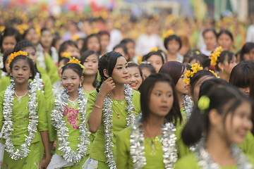 Image showing ASIA MYANMAR MANDALAY THINGYAN WATER FESTIVAL