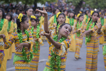 Image showing ASIA MYANMAR MANDALAY THINGYAN WATER FESTIVAL