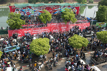 Image showing ASIA MYANMAR MANDALAY THINGYAN WATER FESTIVAL