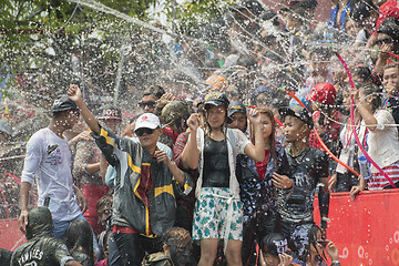 Image showing ASIA MYANMAR MANDALAY THINGYAN WATER FESTIVAL