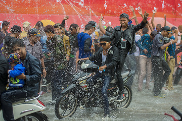 Image showing ASIA MYANMAR MANDALAY THINGYAN WATER FESTIVAL