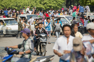 Image showing ASIA MYANMAR MANDALAY THINGYAN WATER FESTIVAL