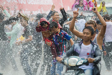 Image showing ASIA MYANMAR MANDALAY THINGYAN WATER FESTIVAL