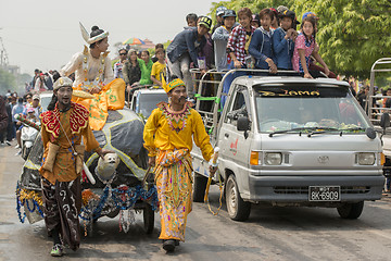 Image showing ASIA MYANMAR MANDALAY THINGYAN WATER FESTIVAL