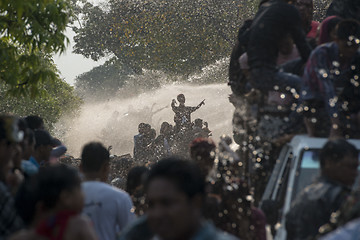 Image showing ASIA MYANMAR MANDALAY THINGYAN WATER FESTIVAL