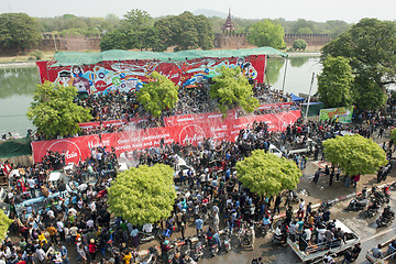 Image showing ASIA MYANMAR MANDALAY THINGYAN WATER FESTIVAL