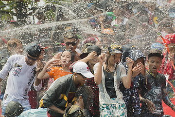 Image showing ASIA MYANMAR MANDALAY THINGYAN WATER FESTIVAL