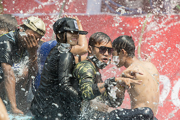 Image showing ASIA MYANMAR MANDALAY THINGYAN WATER FESTIVAL