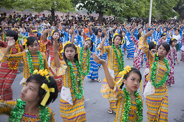 Image showing ASIA MYANMAR MANDALAY THINGYAN WATER FESTIVAL