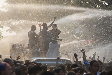 Image showing ASIA MYANMAR MANDALAY THINGYAN WATER FESTIVAL