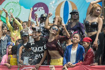 Image showing ASIA MYANMAR MANDALAY THINGYAN WATER FESTIVAL