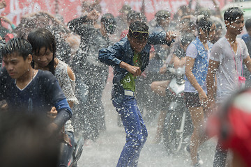 Image showing ASIA MYANMAR MANDALAY THINGYAN WATER FESTIVAL