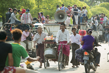 Image showing ASIA MYANMAR MANDALAY THINGYAN WATER FESTIVAL