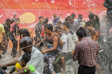 Image showing ASIA MYANMAR MANDALAY THINGYAN WATER FESTIVAL