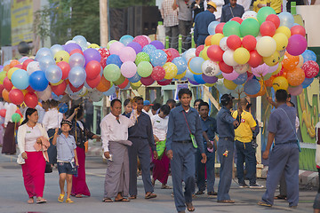 Image showing ASIA MYANMAR MANDALAY THINGYAN WATER FESTIVAL