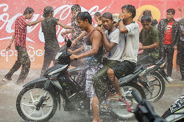 Image showing ASIA MYANMAR MANDALAY THINGYAN WATER FESTIVAL