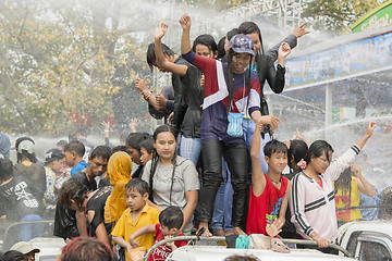 Image showing ASIA MYANMAR MANDALAY THINGYAN WATER FESTIVAL