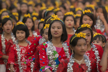 Image showing ASIA MYANMAR MANDALAY THINGYAN WATER FESTIVAL