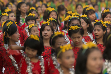 Image showing ASIA MYANMAR MANDALAY THINGYAN WATER FESTIVAL